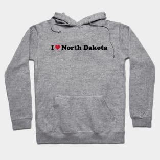 I Love North Dakota Hoodie